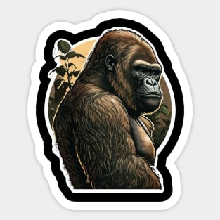 Shades of Toughness - Cool Gorilla Sticker